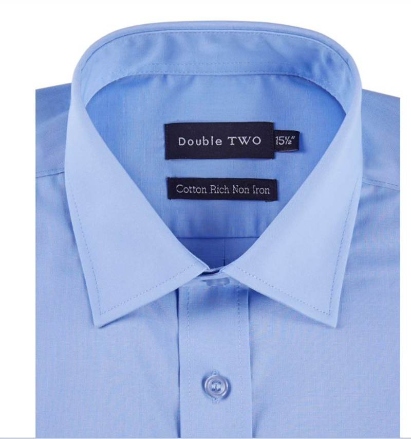 D2 King Size Half Sleeve Shirt Fresh Blue SHX4500AE -1